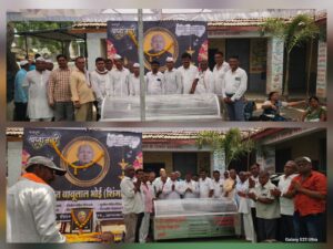 वडिलांच्या स्मृतीप्रित्यर्थ समाजसेवेचा अनोखा आदर्श; तिन्ही भावांकडून गंधमुक्ती दिवशी रुग्णांसाठी शवपेटी अर्पण”